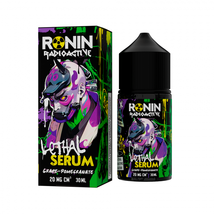 Жидкость Ronin Radioactive Salt - Lethal Serum (Виноград гранат) 30 мл (20 мг)